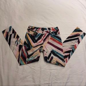 HM multi colored jeans